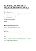 BIO 182 EXAM 2 ASU 2026 GENETICS&NewLine;PRACTICE SET ANSWERS FULL SOLUTION