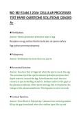 BIO 182 EXAM 3 2026 CELLULAR PROCESSES&NewLine;TEST PAPER QUESTIONS SOLUTIONS GRADED&NewLine;A&plus;