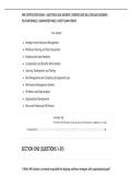 PHR CERTIFICATION EXAM &ndash; QUESTIONS AND ANSWERS &vert; VERIFIED AND WELL DETAILED ANSWERS &vert;&NewLine;PLUS RATIONALES &vert; GUARANTEED PASS &vert; LATEST EXAM UPDATE