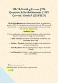 MA 2A Hoisting License BUNDLE &vert; Questions & Verified Answers &vert; 100&percnt; Correct &vert; Grade A &lpar;2026&sol;2027&rpar;