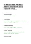 BIO 1201 EXAM 2 COMPREHENSIVE&NewLine;QUESTION SET 2026 WITH VERIFIED&NewLine;SOLUTIONS GRADED A&plus;