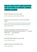 BIO250L EXAM STUDY GUIDE QUESTIONS&NewLine;AND SOLUTIONS 100 PERCENT CORRECT&NewLine;VERIFIED ANSWERS
