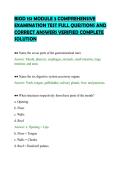 BIOD 151 MODULE 3 COMPREHENSIVE&NewLine;EXAMINATION TEST FULL QUESTIONS AND&NewLine;CORRECT ANSWERS VERIFIED COMPLETE&NewLine;SOLUTION