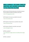 BIOD 151 MODULE 3 TEST BANK COMPLETE&NewLine;QUESTIONS AND ANSWERS GUARANTEED&NewLine;TO PASS PRACTICE SOLUTION