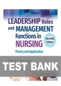 TEST BANK FOR Leadership Roles and Management Functions in Nursing&colon; Theory and Application&comma; 11th Edition by Dr&period; Carol Huston ISBN&colon; 978-1975193065 COMPLETE GUIDE ALL CHAPTERS COVERED 100&percnt; VERIFIED A&plus; GRADE ASSURED&excl;&excl;&excl;&excl;&excl;NEW LATEST UPDATE