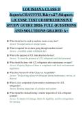 LOUISIANA CLASS D&NewLine;"CHAUFFEUR'S"&NewLine;LICENSE TEST COMPREHENSIVE&NewLine;STUDY GUIDE 2026 FULL QUESTIONS&NewLine;AND SOLUTIONS GRADED A&plus;