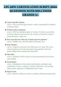 LPC 68W CERTIFICATION SCRIPT 2026&NewLine;QUESTIONS WITH SOLUTIONS&NewLine;GRADED A&plus;