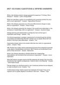 MGT-103 EXAM 2 QUESTIONS & VERIFIED ANSWERS