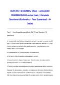 NURS 6521N MIDTERM EXAM &ndash; ADVANCED PHARMACOLOGY Actual Exam 2026&sol;2027 &vert; Complete Questions & Rationales &ndash; Pass Guaranteed - A&plus; Graded