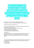 NFPA 24 TEST &lpar;TFM10&rpar; 2025-2026 CORRECTLY ANSWERED QUESTIONS&excl;&excl; &vert; Private Fire Service Mains Exam Prep &vert; Pass Guaranteed - A&plus; Graded