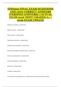 EDF6225 &ndash; Final Exam Study Guide &ndash; Questions and Verified Answers Review &lpar;2025&ndash;2026 Update&rpar;