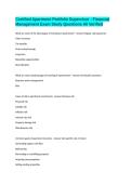 Certified Apartment Portfolio Supervisor - Financial Management Exam Study Questions All Verified 