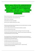 NRSG 2220 &ndash; Health Assessment Exam 1 Study Guide with Questions and Verified Answers &lpar;Latest 2026 Update&rpar;