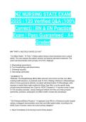 NZ NURSING STATE EXAM 2025 &vert; 120 Verified Q&A &lpar;100&percnt; Correct&rpar; &vert; RN & EN Practice Exam &vert; Pass Guaranteed - A&plus; Graded