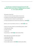 Introduction to Incident Command System ICS-100 Questions and Correct Answers &lpar;Verified Answers&rpar; Graded A&plus; &vert; New Update 2026&sol;2027 