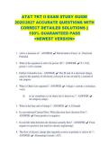 AT&T TKT II EXAM STUDY GUIDE &NewLine;2026&sol;2027 ACCURATE QUESTIONS WITH &NewLine;CORRECT DETAILED SOLUTIONS &vert;&vert; &NewLine;100&percnt; GUARANTEED PASS &NewLine;<NEWEST VERSION> &NewLine;