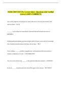 NURS 3305 CH&period;5 Pre Lecture Quiz - Questions with Verified &NewLine;Answers &lpar;100&percnt; CORRECT&rpar; 