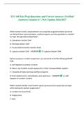 ICS 100 Test Prep Questions and Correct Answers &lpar;Verified Answers&rpar; Graded A&plus; &vert; New Update 2026&sol;2027 