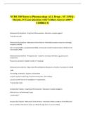 NURS 3305 Intro to Pharmacology ALL Drugs - SU 21WQ - &NewLine;Murphy&comma; P Exam Questions with Verified Answers &lpar;100&percnt; &NewLine;CORRECT&rpar; 