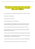 NURS 3305 Intro to Pharmacology Cardiovascular Drugs - &NewLine;SU 21WQ - Murphy&comma; P E Exam Questions with Verified &NewLine;Answers &lpar;100&percnt; CORRECT&rpar; 