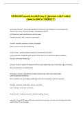 NURS3305 mental health Exam 3 Questions with Verified &NewLine;Answers &lpar;100&percnt; CORRECT&rpar; 
