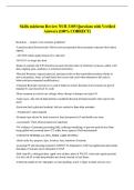 Skills midterm Review NUR 3305 Questions with Verified &NewLine;Answers &lpar;100&percnt; CORRECT&rpar;