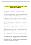 NURS3100 - Final Exam Study Guide Questions with Verified &NewLine;Answers &lpar;100&percnt; CORRECT&rpar; 