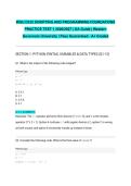 WGU D335 SCRIPTING AND PROGRAMMING FOUNDATIONS PRACTICE TEST 1 2026&sol;2027 &vert; OA Guide &vert; Western Governors University &vert; Pass Guaranteed - A&plus; Graded&NewLine;&NewLine;