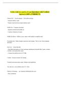 NURS 3100 Ear and Eye Exam Questions with Verified &NewLine;Answers &lpar;100&percnt; CORRECT&rpar;