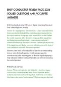 BNSF CONDUCTOR REVIEW PACK 2026&NewLine;SOLVED QUESTIONS AND ACCURATE&NewLine;ANSWERS&NewLine;