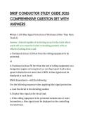 BNSF CONDUCTOR STUDY GUIDE 2026&NewLine;COMPREHENSIVE QUESTION SET WITH&NewLine;ANSWERS&NewLine;