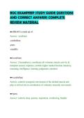 BOC EXAMPREP STUDY GUIDE QUESTIONS&NewLine;AND CORRECT ANSWERS COMPLETE&NewLine;REVIEW MATERIAL&NewLine;