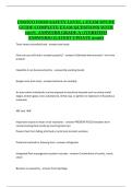 Costco Food Safety Level 1 &ndash; Exam Study Guide with Complete Questions and Verified Answers &lpar;Latest Review&rpar;