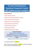 CC exam Comprehensive Questions &lpar;Frequently Tested&rpar; with Verified Answers Graded A&plus;&period;