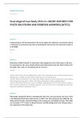 iHuman neurological case EXAM A&plus; GRADE ASSURED COMPLETE SOLUTIONS AND VERIFIED ANSWERS