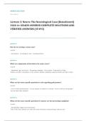 iHuman neurological case EXAM A&plus; GRADE ASSURED COMPLETE SOLUTIONS AND VERIFIED ANSWERS