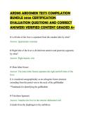 ARDMS ABDOMEN TESTS COMPILATION&NewLine;BUNDLE 2026 CERTIFICATION&NewLine;EVALUATION QUESTIONS AND CORRECT&NewLine;ANSWERS VERIFIED CONTENT GRADED A&plus;