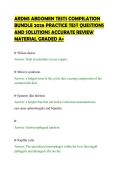 ARDMS ABDOMEN TESTS COMPILATION&NewLine;BUNDLE 2026 PRACTICE TEST QUESTIONS&NewLine;AND SOLUTIONS ACCURATE REVIEW&NewLine;MATERIAL GRADED A&plus;