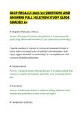 ASCP RECALLS 2026 521 QUESTIONS AND&NewLine;ANSWERS FULL SOLUTION STUDY GUIDE&NewLine;GRADED A&plus;