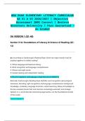 WGU D668 ELEMENTARY LITERACY CURRICULUM OA V1 & V2 2026&sol;2027 &vert; Objective Assessment 100&percnt; Correct &vert; Western Governors University &vert; Pass Guaranteed - A&plus; Graded&NewLine;&NewLine;