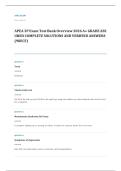 APEA myQbank EXAM A&plus; GRADE ASSURED COMPLETE SOLUTIONS AND VERIFIED ANSWERS