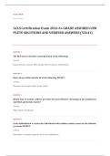 ACLS pre EXAM A&plus; GRADE ASSURED COMPLETE SOLUTIONS AND VERIFIED ANSWERS