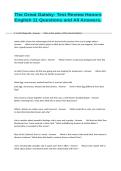 The Great Gatsby- Test Review Honors English 11 Questions and All Answers&period;
