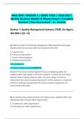 WGU D081 VERSION 5 &sol; QBM3 TASK 1 2026&sol;2027 &vert; Quality Business Models & Measurement &vert; Complete Solution &vert; Pass Guaranteed - A&plus; Graded&NewLine;&NewLine;