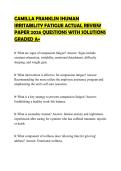 CAMILLA FRANKLIN IHUMAN&NewLine;IRRITABILITY FATIGUE ACTUAL REVIEW&NewLine;PAPER 2026 QUESTIONS WITH SOLUTIONS&NewLine;GRADED A&plus;