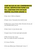 CAMP BUTLER OIC RSO COMPREHENSIVE&NewLine;ACTUAL CERTIFICATION PAPER 2026&NewLine;FULL QUESTIONS WITH DETAILED&NewLine;VERIFIED SOLUTIONS GRADED A&plus;
