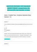 QUANTITATIVE PROFICIENCY TEST WORLDQUANT UNIVERSITY 2026&sol;2027 &vert; Complete Solution &vert; MSc Admissions &vert; QPT &vert; Pass Guaranteed - A&plus; Graded&NewLine;&NewLine;