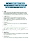 LSUS MBA 704 1 PRACTICE&NewLine;EXAMINATION 2026 QUESTIONS&NewLine;WITH ANSWERS GRADED A&plus;