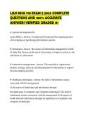 LSUS MHA 710 EXAM 2 2026 COMPLETE&NewLine;QUESTIONS AND 100&percnt; ACCURATE&NewLine;ANSWERS VERIFIED GRADED A&plus;