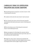 CARDIOLOGY FISDAP 574 CERTIFICATION&NewLine;EVALUATION 2026 SOLVED QUESTIONS